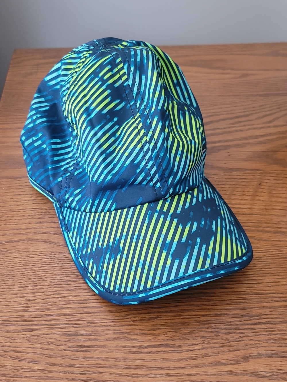 Old Navy Blue & Lime Patterned Baseball Hat
